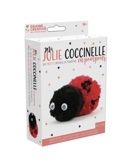 Kit pompom - Minha linda joaninha