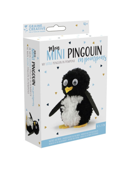 Kit pompom - Meu mini pinguim