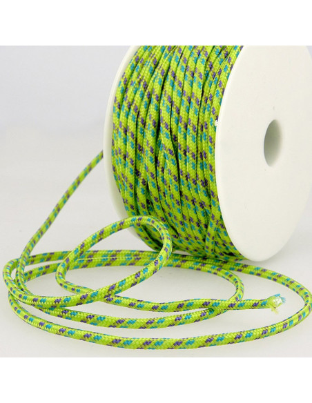 Cordão multicolorido esportivo - Verde, azul e roxo