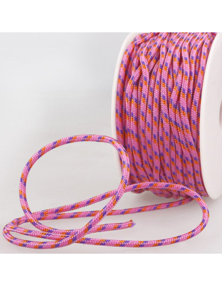 Cordão multicolorido esportivo - Rosa, roxo e laranja
