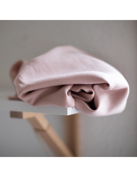 Tecido tencel crepe - Rosa pó de arroz