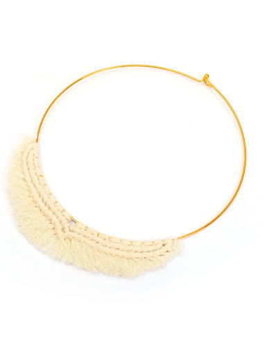 Kit de colar em macramé