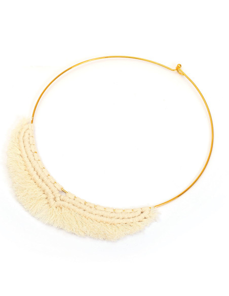 Kit de colar em macramé