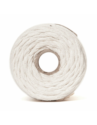 Cordão de algodão macramé 5 mm natural