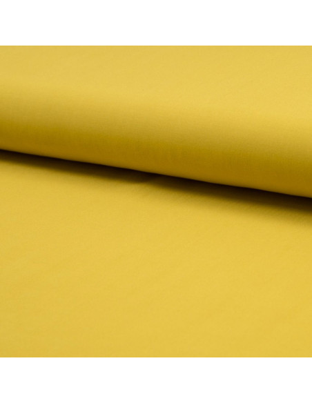 Tecido popeline de viscose - Amarelo ocre