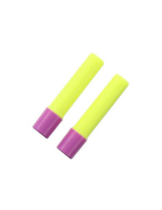2 recargas de caneta cola temporária amarelo fluorescente especial para tecido 2