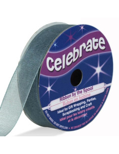 Fita de organza Celebrate cinza - 12 mm x 6 m