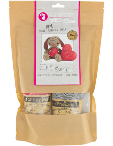 Kit de crochê - Pippa a coelhinha