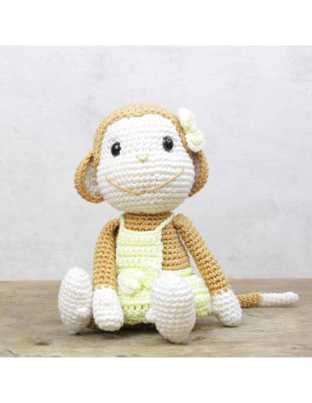 Kit de crochê - Nikki o macaco