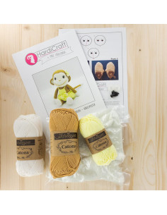 Kit de crochê - Nikki o macaco 2