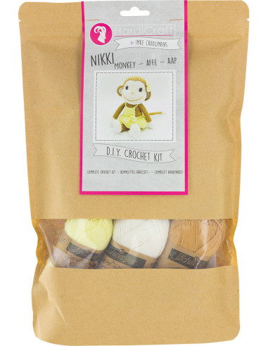 Kit de crochê - Nikki o macaco