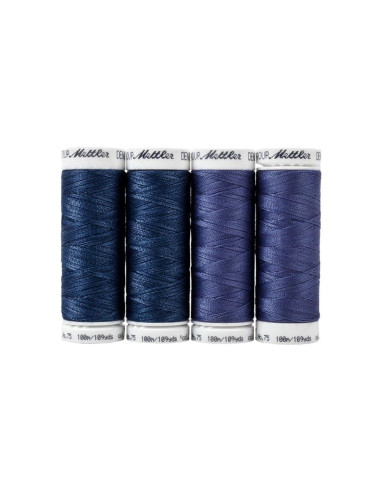 Conjunto de 4 linhas de costura Denim Mettler