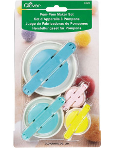 Conjunto de 4 aparelhos para pompons Clover