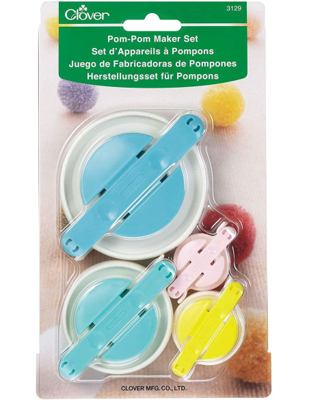Conjunto de 4 aparelhos para pompons Clover