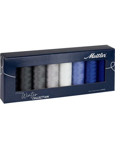 Conjunto de 8 linhas de costura de poliéster 200m Winter Mettler ®