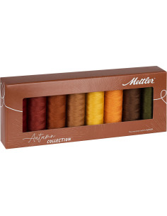 Conjunto de 8 linhas de costura de poliéster 200m Autumn Mettler ®