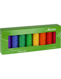 Conjunto de 8 linhas de costura de poliéster 200m Summer Mettler ®