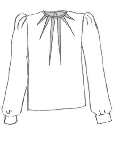 Padrão de vestido, blusa Zénith - Maison Fauve