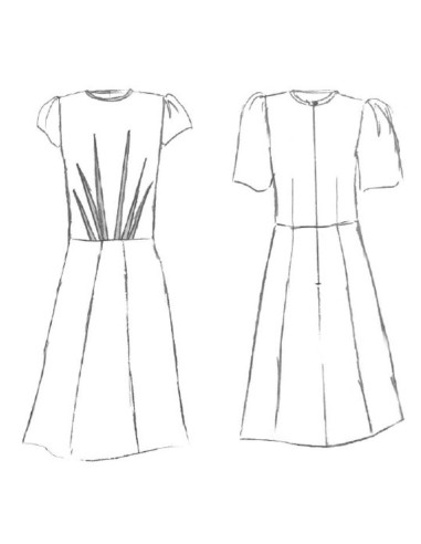 Padrão de vestido, blusa Zénith - Maison Fauve