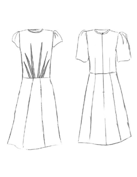 Padrão de vestido, blusa Zénith - Maison Fauve