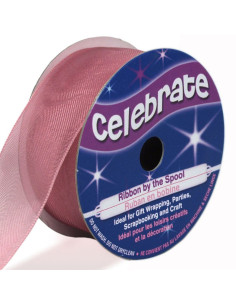 Fita de organza Celebrate rosa antigo - 25 mm x 5 m