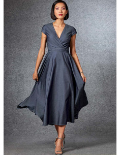 Molde de vestido - Vogue 1672