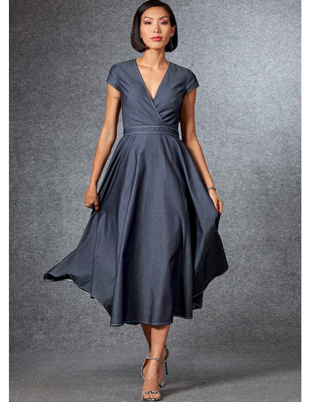 Molde de vestido - Vogue 1672