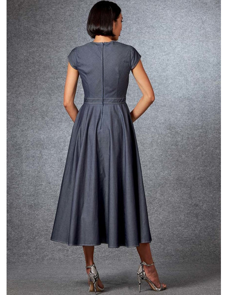 Molde de vestido - Vogue 1672