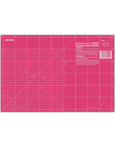Tábua de corte patchwork Olfa 30 x 45 cm - Rosa