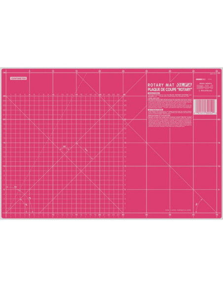 Tábua de corte patchwork Olfa 30 x 45 cm - Rosa