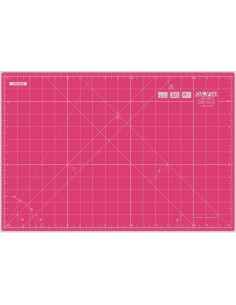 Tábua de corte patchwork Olfa 30 x 45 cm - Rosa 2