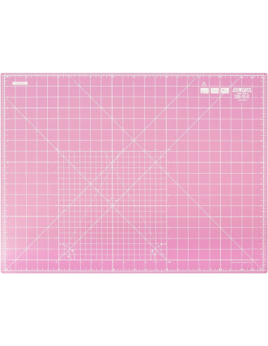 Tábua de corte patchwork Olfa 45 x 60 cm - Rosa