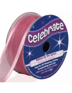 Fita de organza Celebrate rosa antigo - 20 mm x 4 m