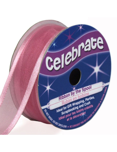 Fita de organza Celebrate rosa antigo - 20 mm x 4 m