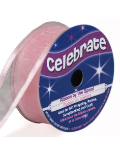 Fita de organza Celebrate rosa - 20 mm x 4 m
