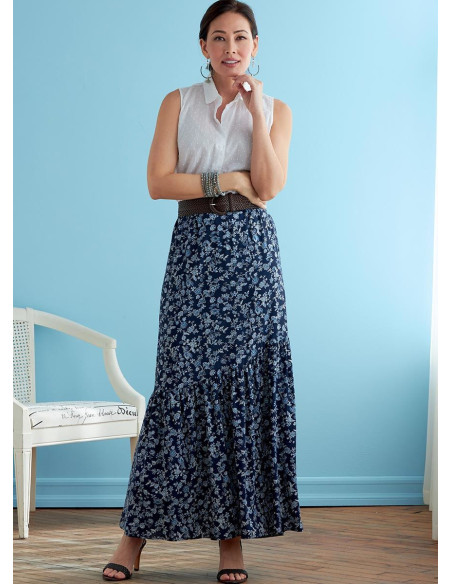 Molde de saia - Butterick 6736