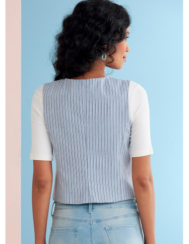 Molde de colete - Butterick 6745