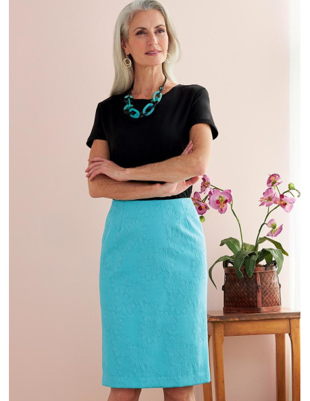Molde de saia e cinto - Butterick 6746