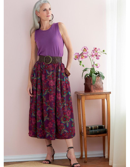 Molde de saia - Butterick 6749