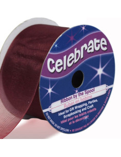 Fita de organza Celebrate ameixa - 32 mm x 5 m