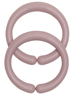 Anéis de suspensão em silicone 60 mm para acessórios de bebé - Rosa vintage