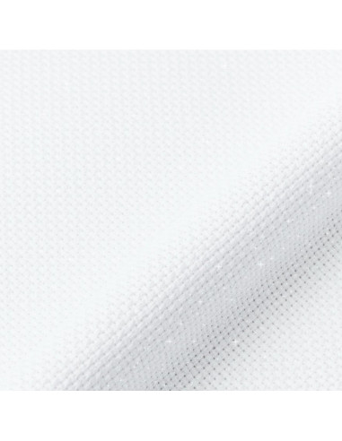 Tecido aida 5.5 iridescente para bordar DMC - Branco