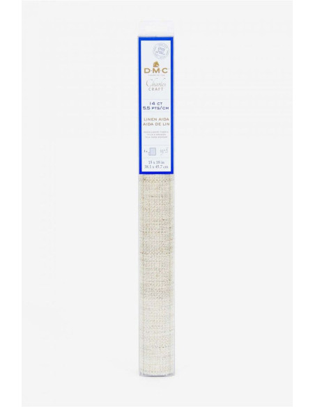 Tecido aïda de linho 5.5 para bordar DMC