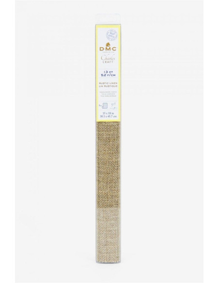 Tecido de linho rústico 5.2 fios para bordar DMC pedaço de 38,1 cm x 45,7 cm