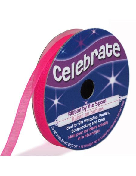 Fita de organza Celebrate fúcsia - 6 mm x 8 m