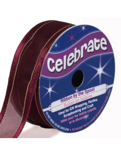 Fita de organza Celebrate ameixa - 20 mm x 4 m