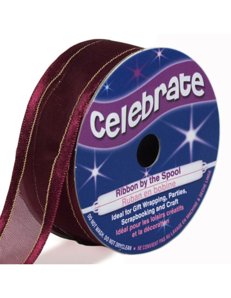Fita de organza Celebrate ameixa - 20 mm x 4 m