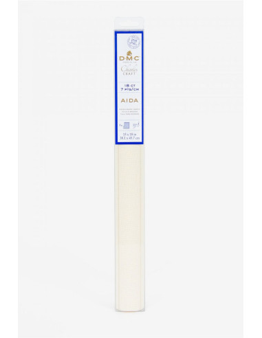 Tecido aïda 7.0 para bordar DMC - Cru
