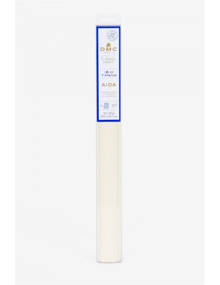 Tecido aïda 7.0 para bordar DMC - Cru