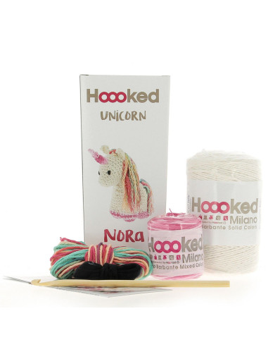 Kit de crochê - Nora o unicórnio